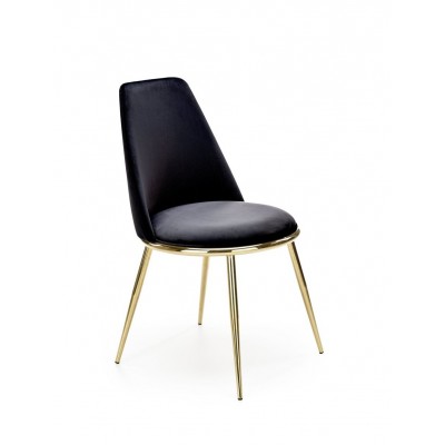 Стул HALMAR K460 черный/золотой